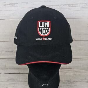 Luminox Black Baseball Hat Cap Adjustable Cotton Adult Logo LUMI NOX Swiss Made